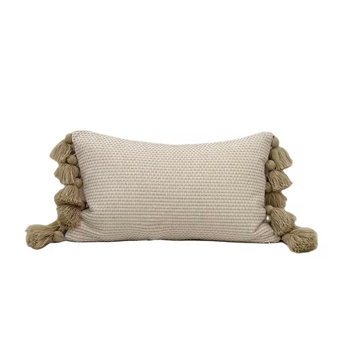 Safi – Boho Fringe Lumbar Cushion