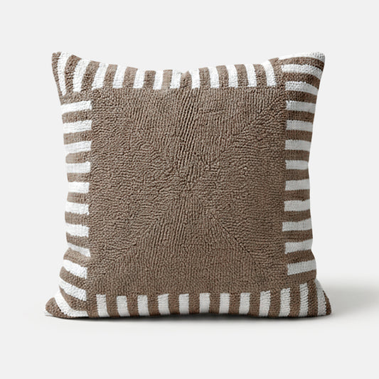 Zora – Striped Embroidered Cushion Cover