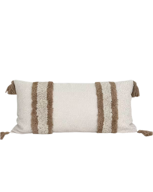 Eden – Farmhouse Tassel Lumbar Cushion Cover