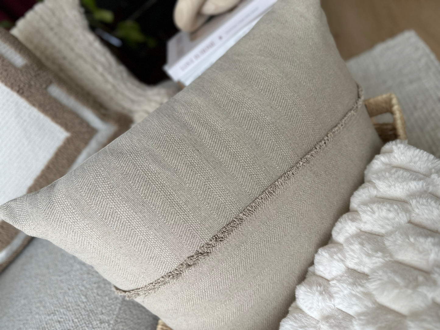 Wabi – Textured Jacquard Linen Cushion Cover