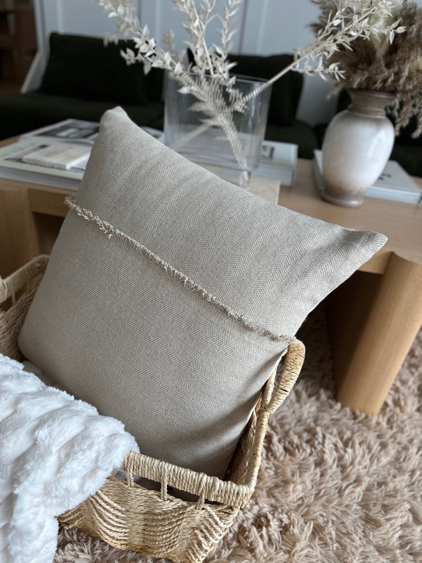 Wabi – Textured Jacquard Linen Cushion Cover
